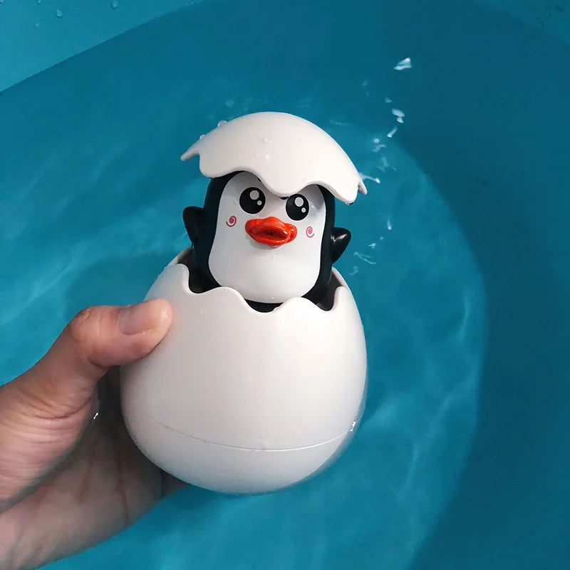 Duck & Penguin Bath Toys - Water Spray Sprinkler for Kids