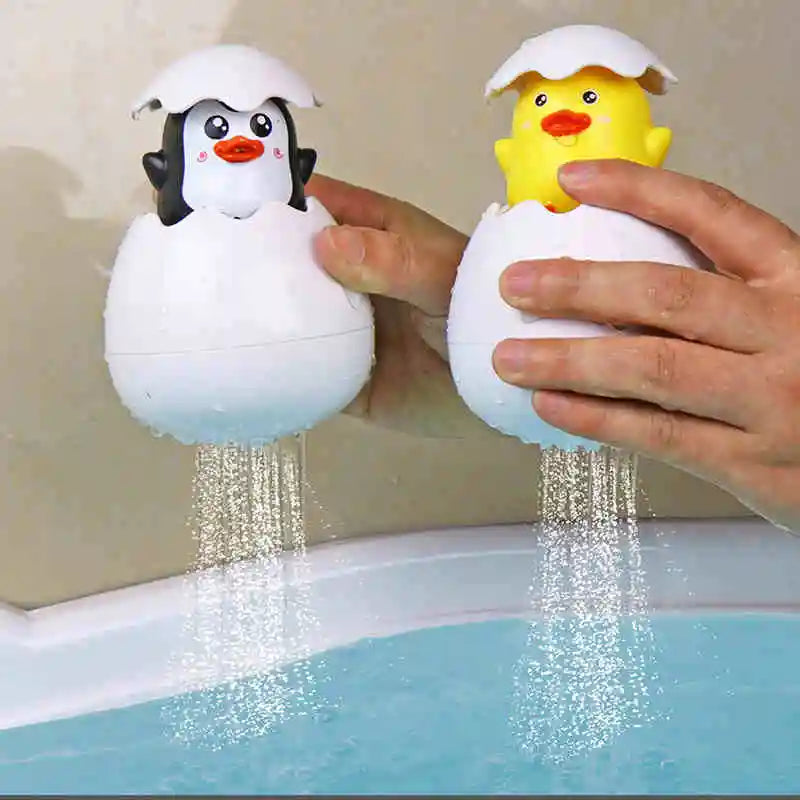 Duck & Penguin Bath Toys - Water Spray Sprinkler for Kids