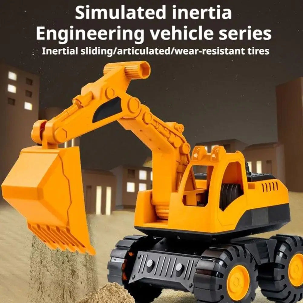 Construction Truck Toy Set - Excavator & Engineering Vehicles for Toddlers