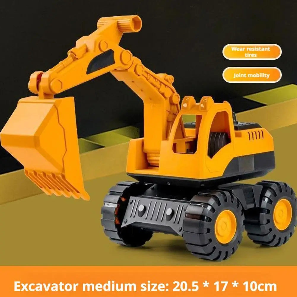 Construction Truck Toy Set - Excavator & Engineering Vehicles for Toddlers